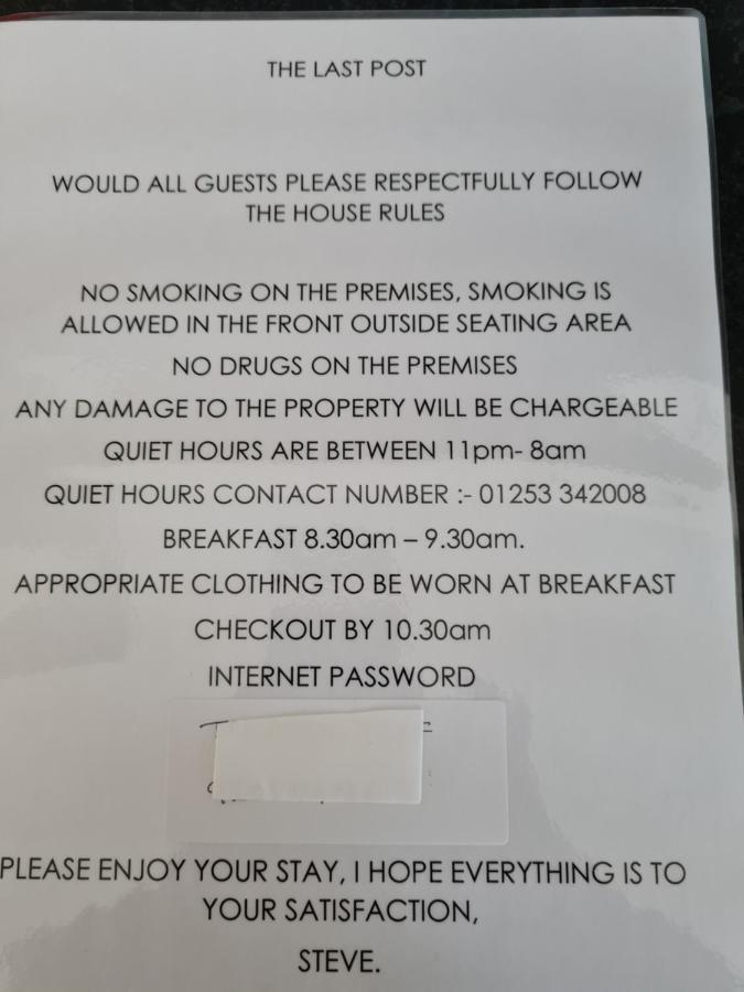 The Last Post Bed & Breakfast Blackpool